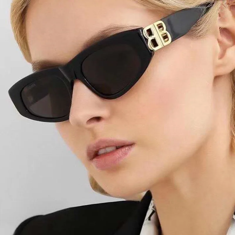 

2021 new small frame ins cat eye retro cross-border sunglasses female personality bb sunglasses fashion glasses trend