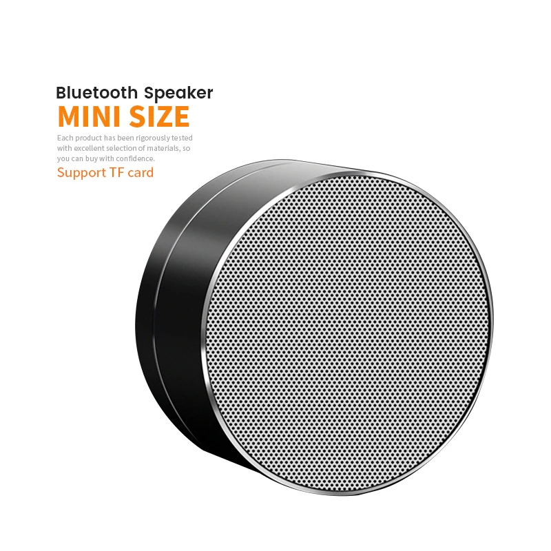 

Metal A10 Wireless Connected Outdoor Portable Mini Small Size Speaker Colorful Small Round Mini Portable Wireless Bt Speaker