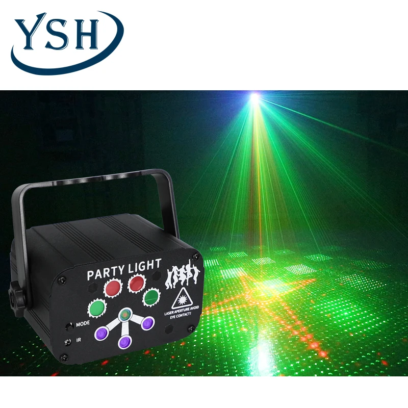 YSH mini 8 holes 120 patterns stage light LED Decoration Party Projector Lamp dj light laser light