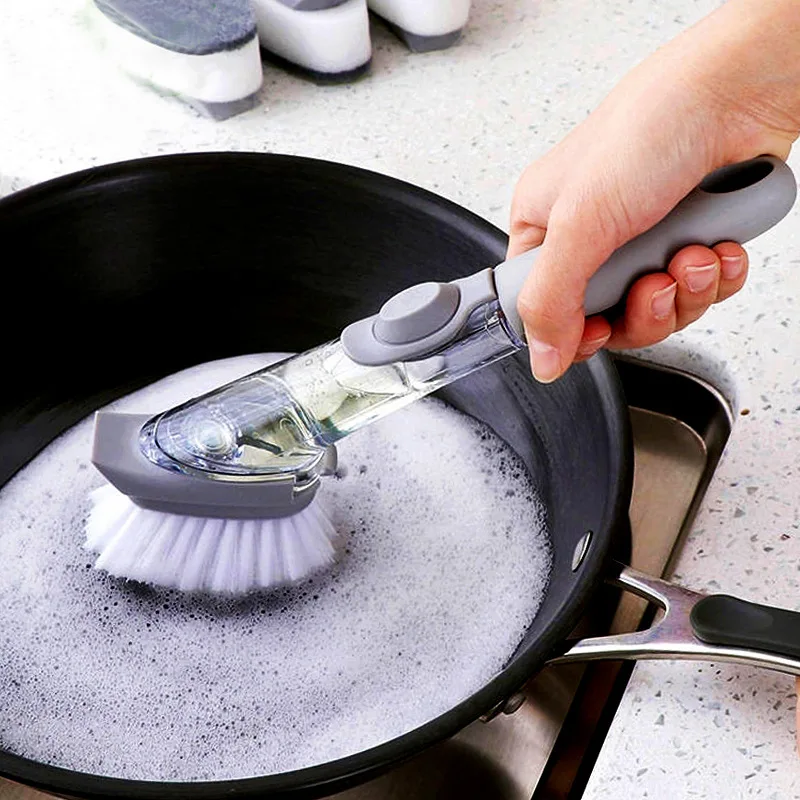 

New Soap Dispenser Brush Dish wand Sponge For Kitchen, Customized