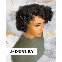 

New arrival free shipping Remy Human Hair Full Lace Wig For Black Women deep curly side part brazilian hair lace front wig