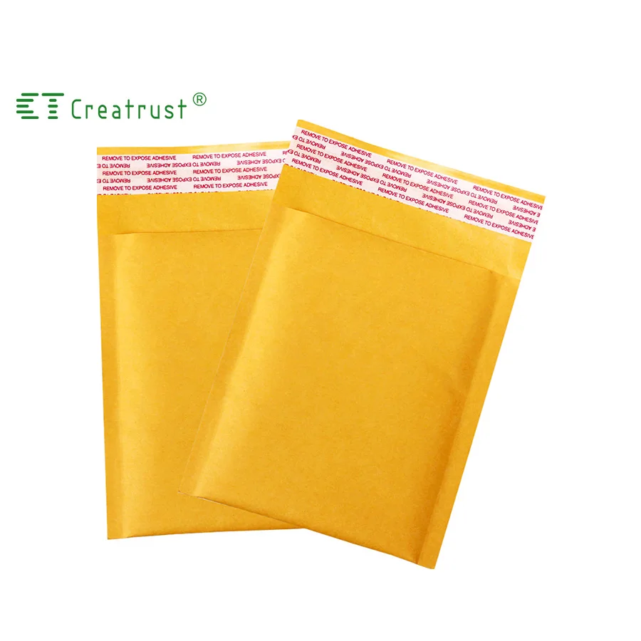 

Creatrust Paper Bubble Mailer Padded Envelope Shipping eco friendly Packaging Express Kraft Bubble Mailer Craft mailing bags