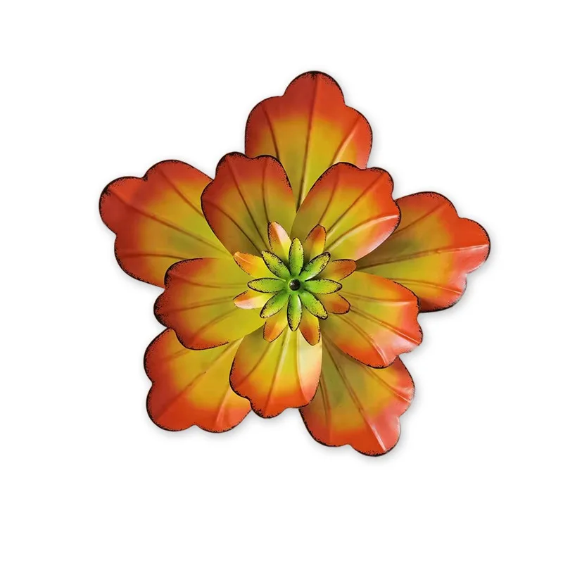 

Living Room Background Wall Wrought Iron Wall Decoration Creative Flower Wall Hanging Study Bedroom Decoration Pendant, Gold