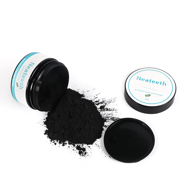 

Neateeth New Design Advanced Nature Activated Charcoal Teeth Whitening Powder Private Logo, Black