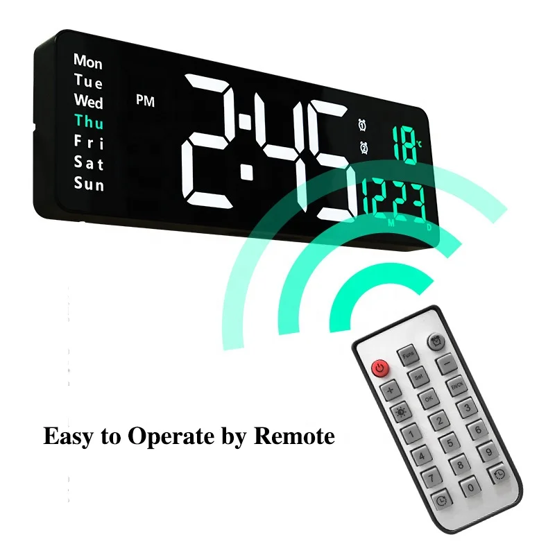 

Large screen digital wall clock Nordic simple living room 6625