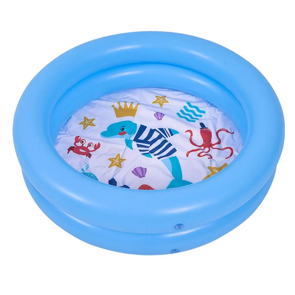 

Inflatable Baby Pool Soft Wear-resistant Thickened Bubble Base Blow Up Water Play Swimming Pool Toys For Children Dropshipping, Light blue