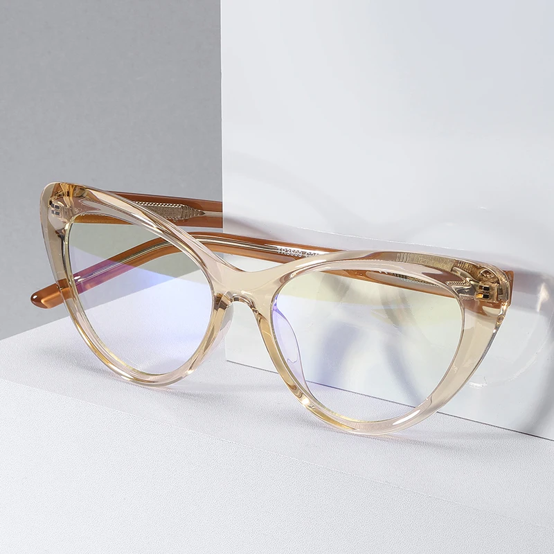 

2020 Cat Eye Frames Anti Blue Light Blocking Optical Glasses Fashion Designer Computer Women