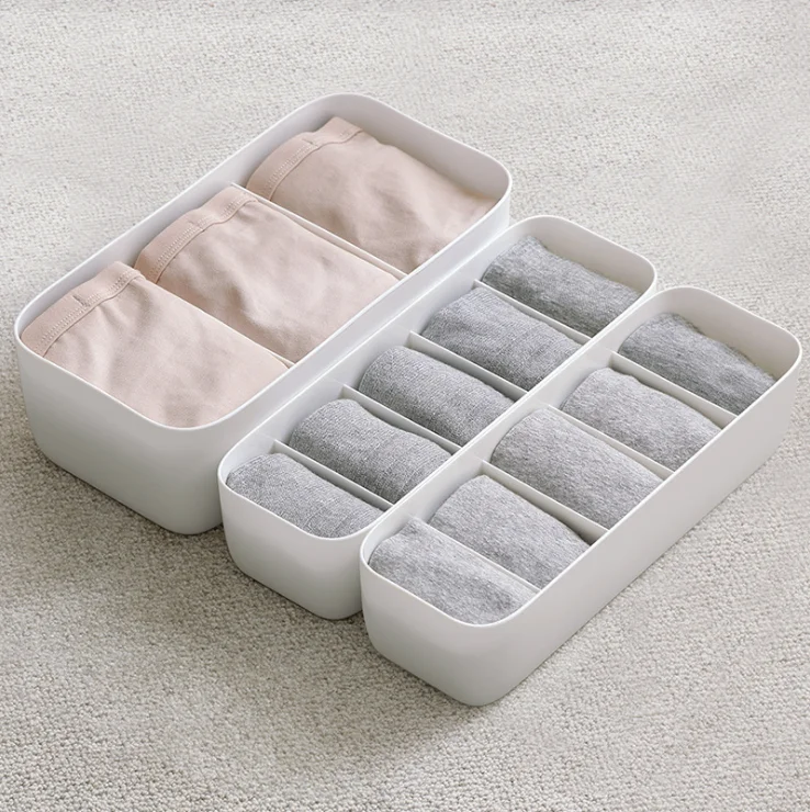 

Home Use 3-5 cell PP Underwear and Socks Storage Box Organizer