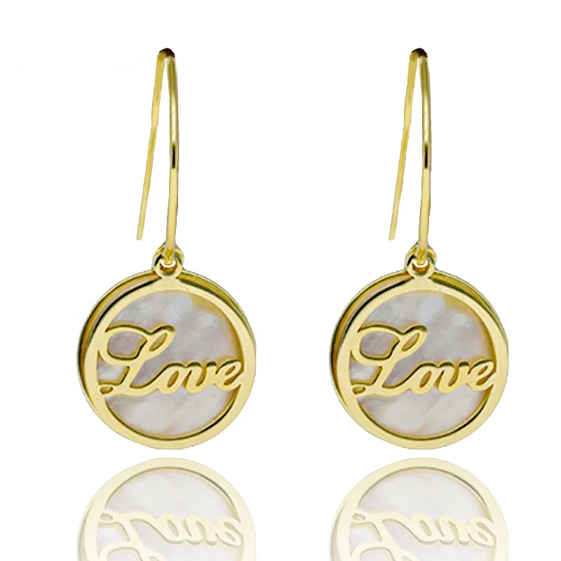 

Wholesale Gold-Filled Designer Custom Oil Drill Woman Jewelry Earring, Gold color