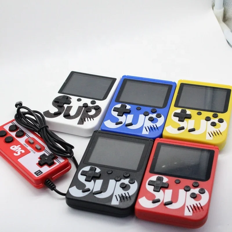 

Hot selling 2 players 8 bit retro console double rocker game box 400 in 1, Blue ,black,red ,white,yellow