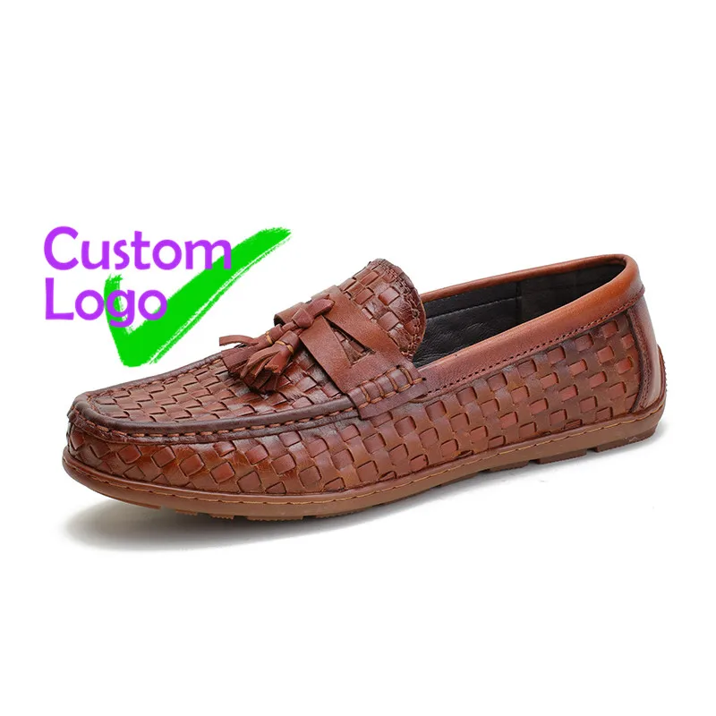 

Tassels Leather Shoes Manufacturer 7A Quality Suelas Bajas Slip On Leather Shoes Low Moq Custom Juta boy Comfort Yeni Stiller