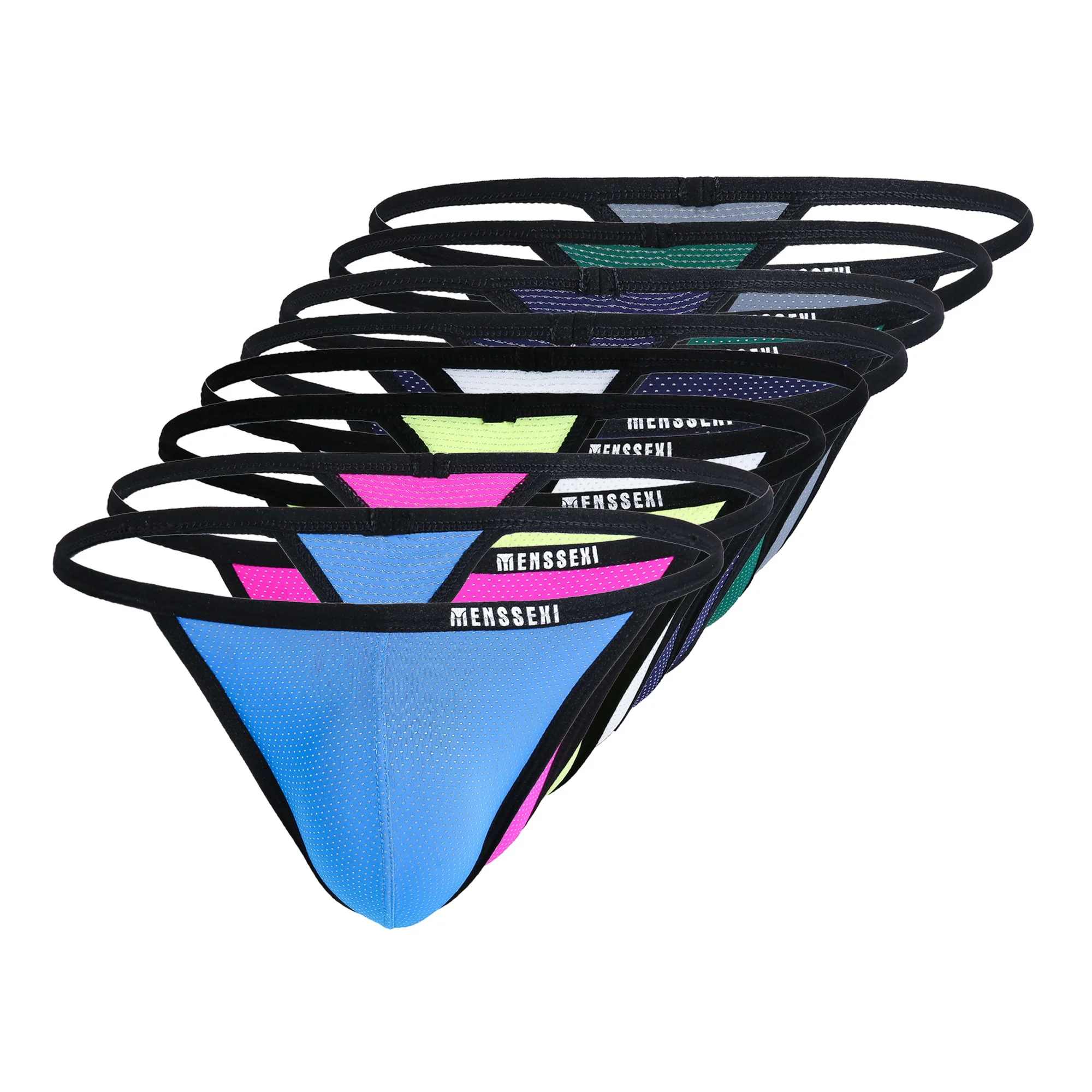 

MENSSEXI Nylon Underwear Thongs Sexy Low MOQ 901