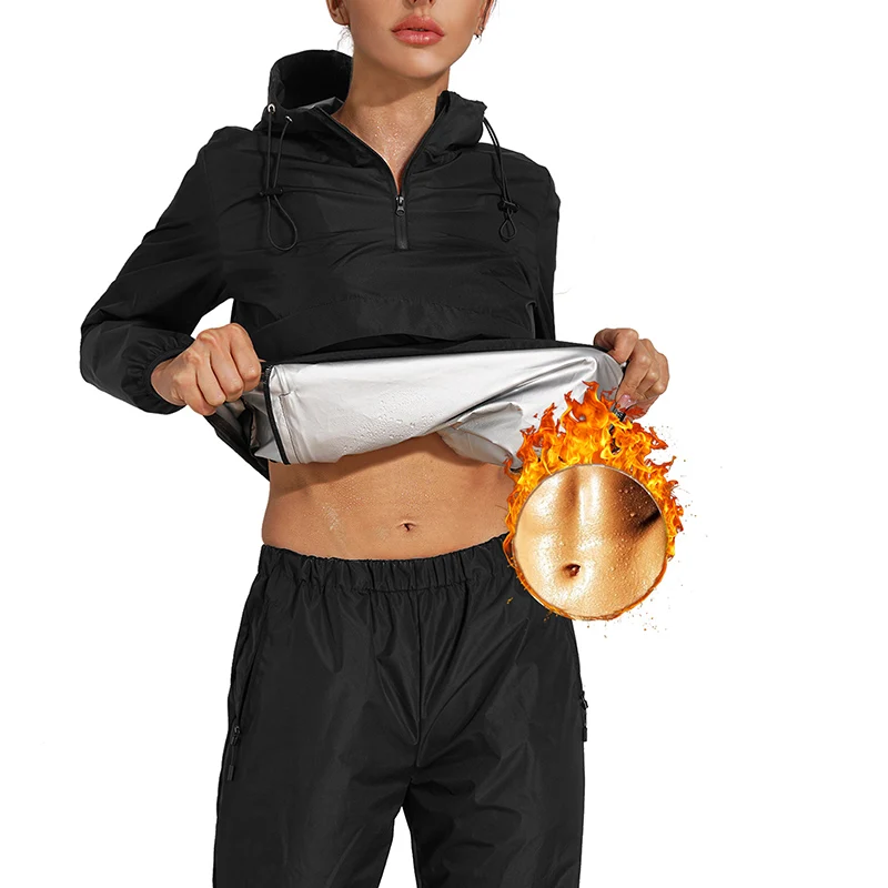 

Gym Clothing Set Fitness Sauna Suit Body Shaper BodyBuilding Slimming Speed Up Weight Loss Sweat Sauna Suit Set