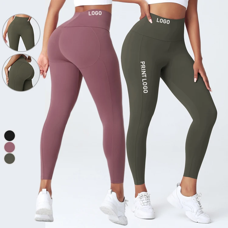 

Dropshipping Custom High Waist Hipenhancer Womens Yoga Pants Workout Sport Leggings, As show