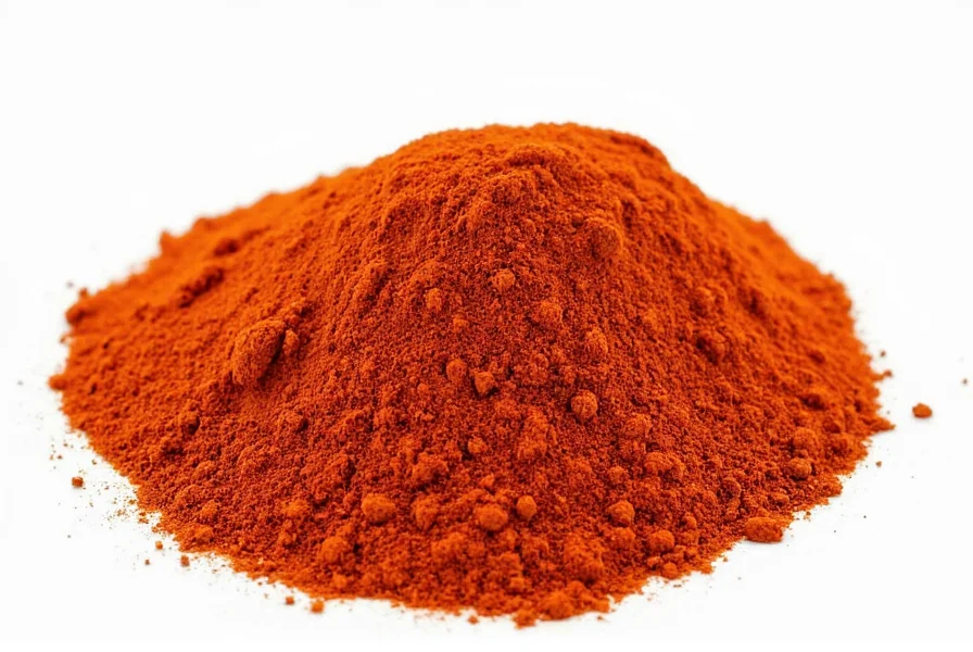 Chef's hands measuring cayenne pepper and chili powder for substitution in recipe