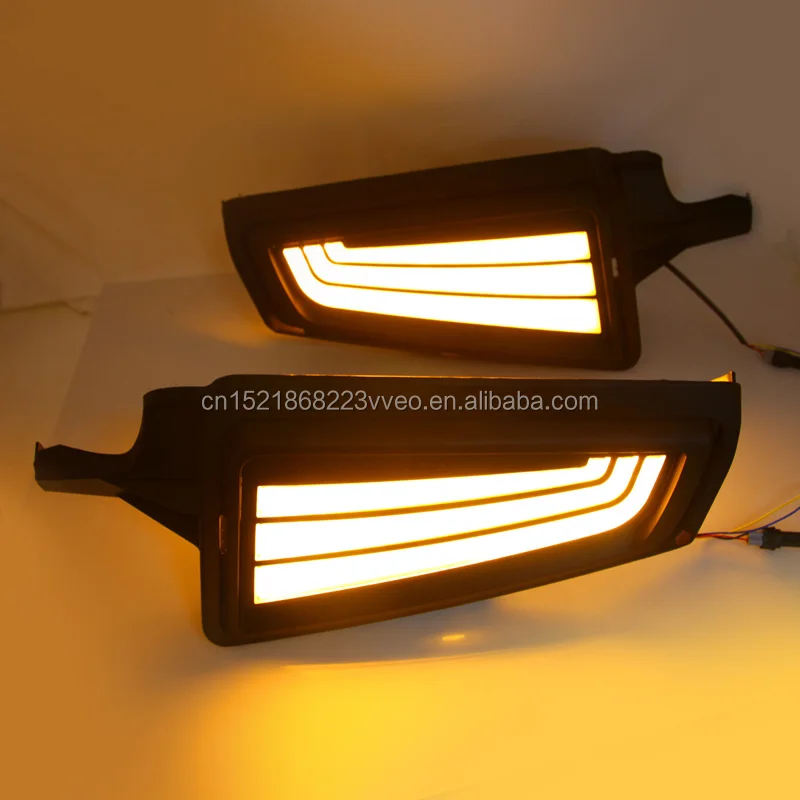 丰田hiace 19 Led Drl雾灯12v装饰的汽车led日间行车灯 带黄色转向灯 Buy Led Drl Led日间行车灯 日间行车灯