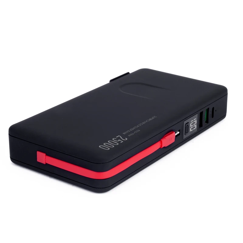 

Universal charging 25000mah power bank 18W fast charge + international plug ac power bank laptop chargeur power bank