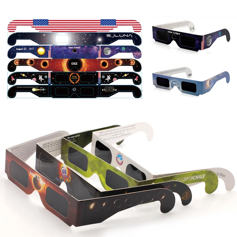 
Disposable Custom Paper Solar Eclipse Eye Glasses 