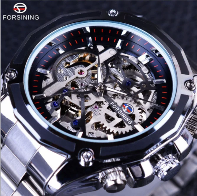 

FORSINING 119 Auto Mechanical Watch Golden Dial WINNER Mens Automatic Watches INS Hot Design
