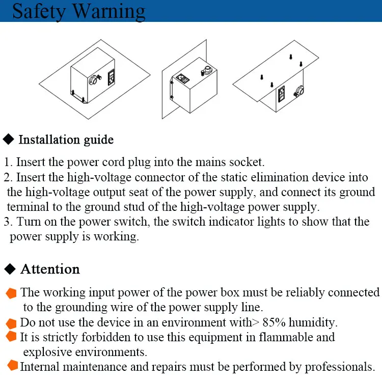 20W Micro Current Output Power generator AP-AY2503 For AP-AC5602 Ionizer Bar