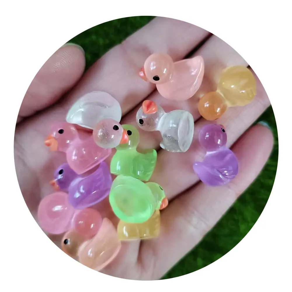 

Luminous Resin Flat Back Cabochon Duck Rabbit Pig Cup Scrapbook DIY Embellishments Accessories