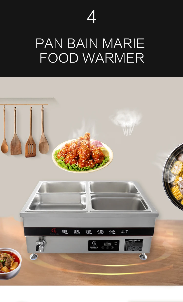Restaurant Potable Electric Buffet Bain Marie Electrical Food Warmer