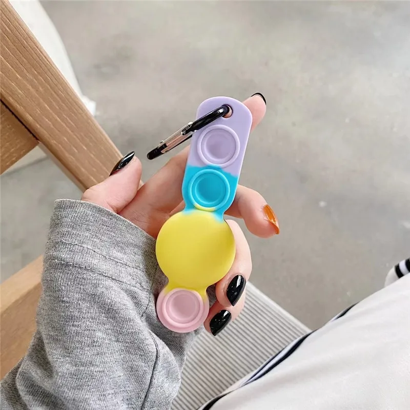 

Newest Shockproof Anti-lost Tracker Locator Fidget Toy Push Pop It Bubble Silicone Cases Cover Price for Apple Airtags