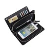Factory leather unique design multifunctional phone case wallet with power bank 3000mah