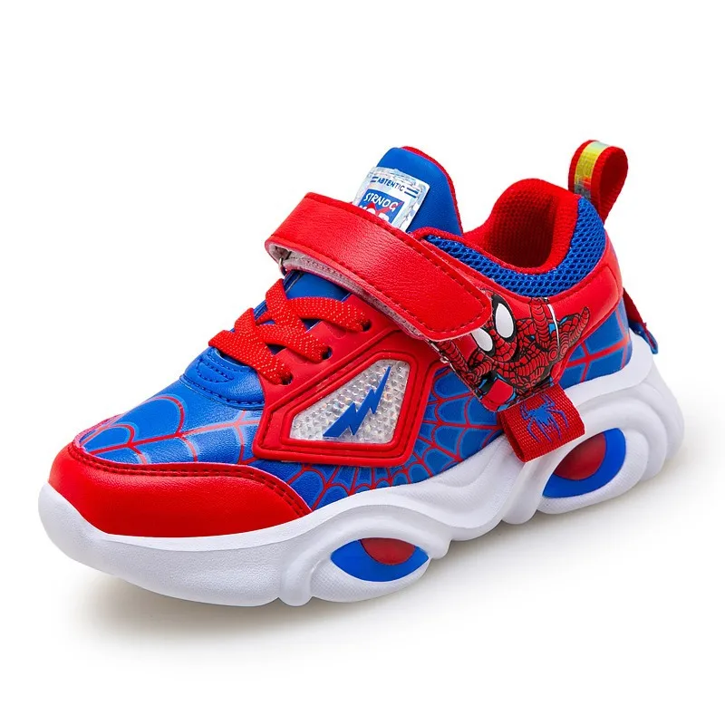 

Boys' Spring and Autumn Breathable Sports Shoes 2021 New Cartoon Light Leisure Shoes Children's Lamp Shoes