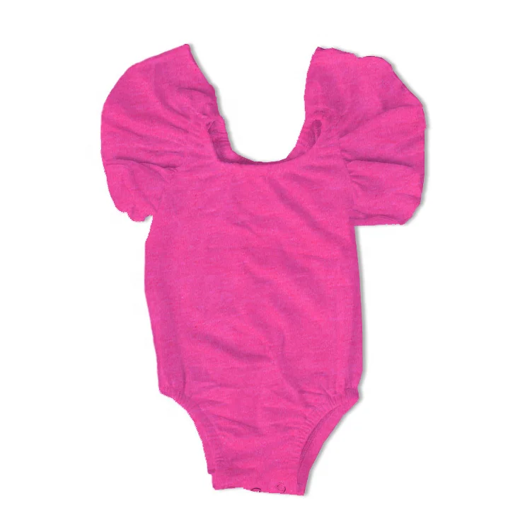 

Wholesale pure colors milk silk baby jumpsuit outfit bummmies sets with flare sleeve