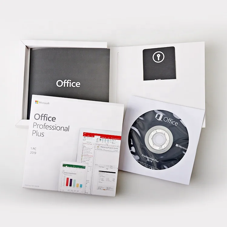 

Office 2019 Pro plus key full DVD package Retail key online activation Professional