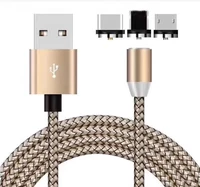 

fish net 3 in 1usb magnetic braided usb data magnetic charging cable