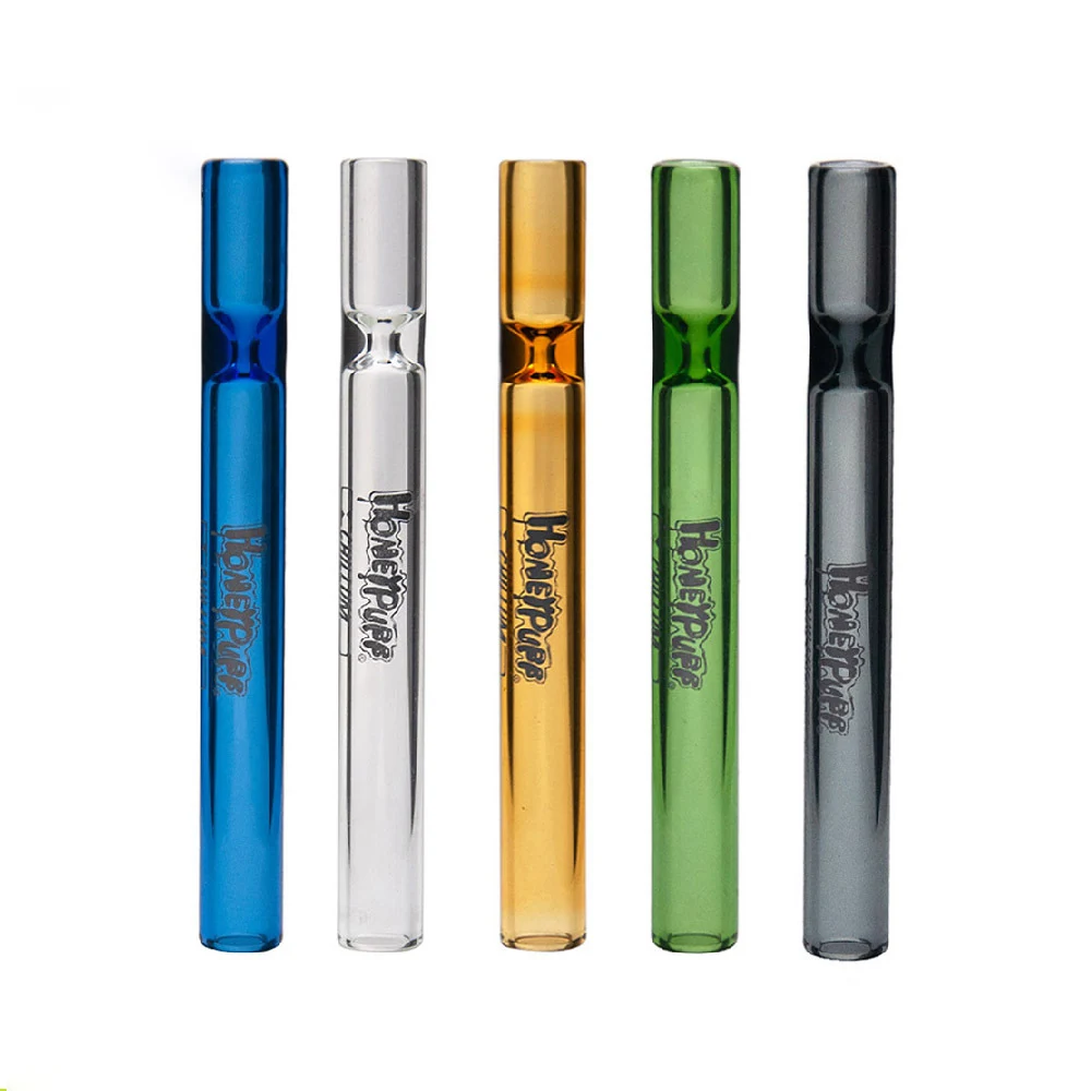 

BEYOU Portable One Hitter Smoking Pipe Weed Glass Tube Pipe Smoking Accessories