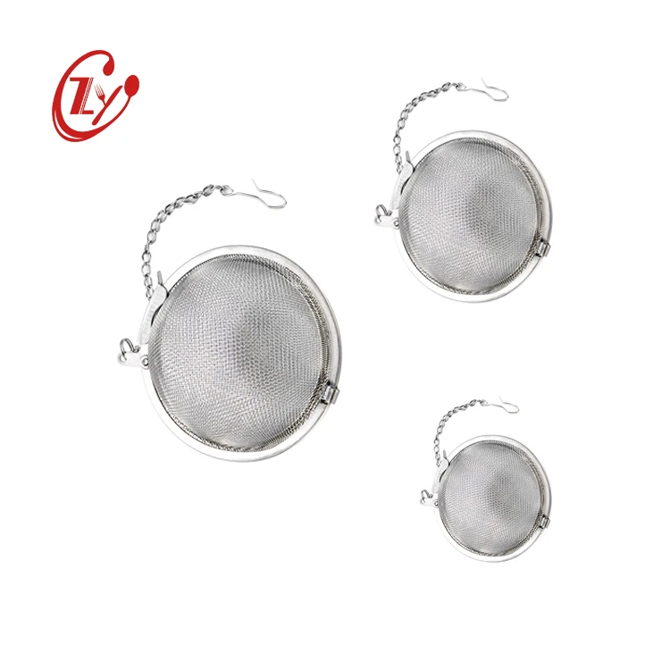 

Eco Friendly Mesh Tea Filter Ball Food Grade Stainless Steel Tea Strainer