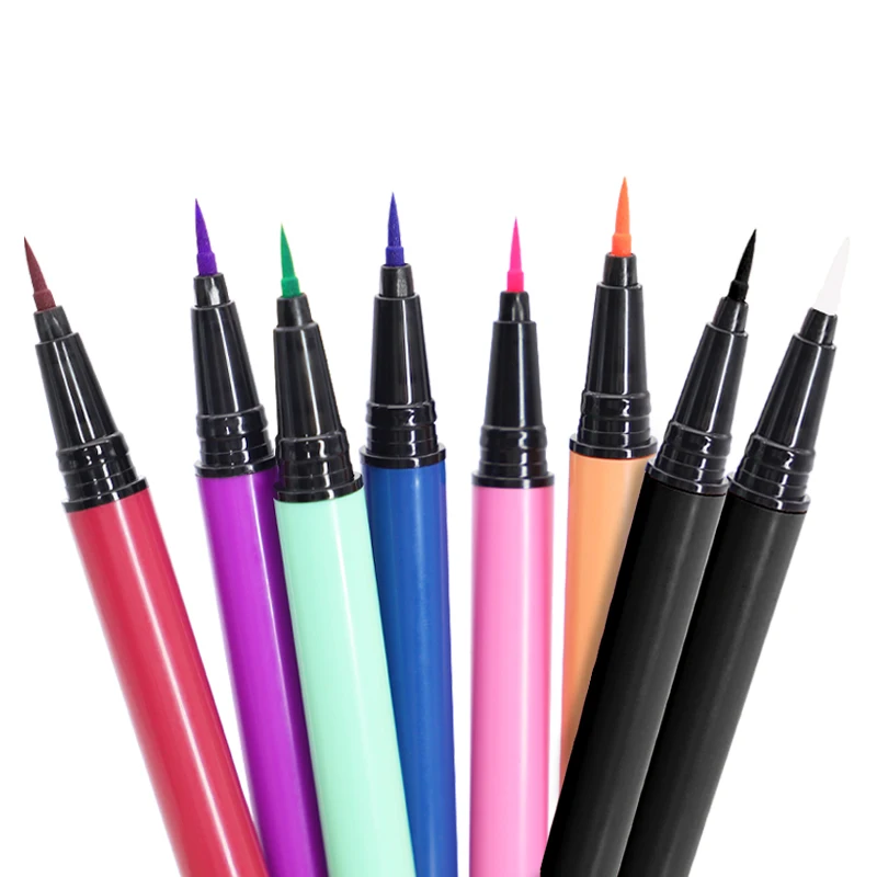 

8 clolors self-adhesive eyeliner false eyelashes glue pen water proof eyeliner