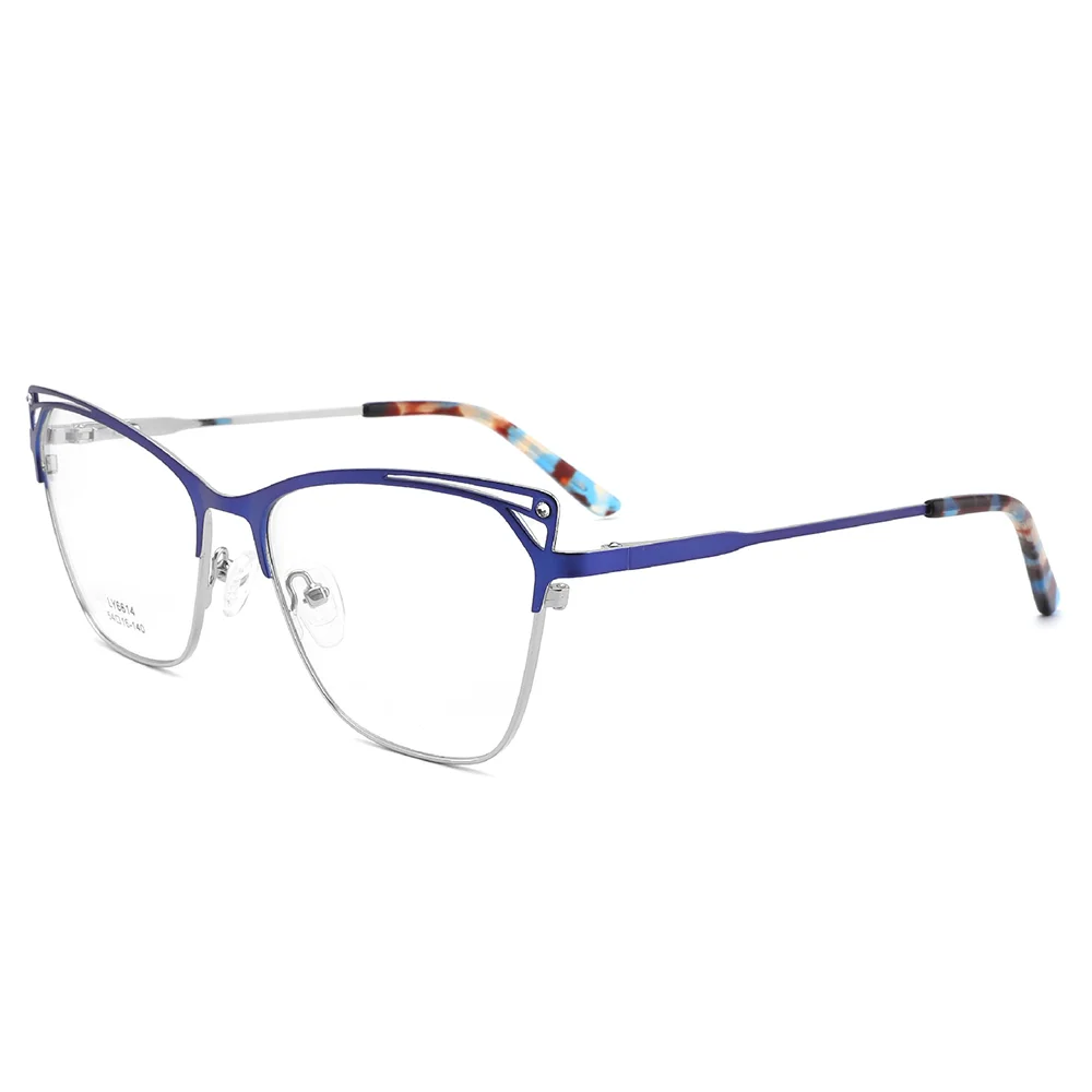 

Cheap Metal AC Lens Cat Eye Oversize Girls Optical Eyewear Gold Glasses Frames