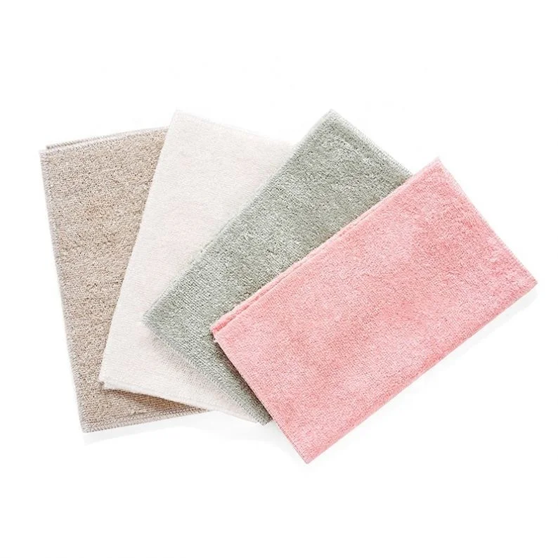 

Natural Bamboo Microfiber Kitchen Washing Cleaning Cloth, White/ pink/ green/beige