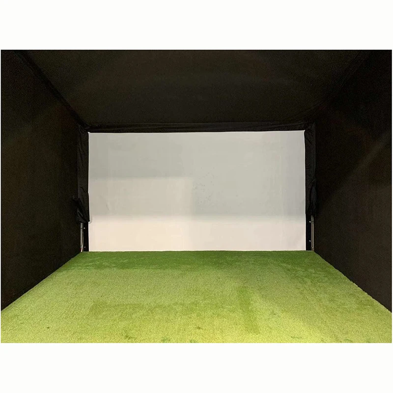 

golf silence impact screen simulator room projector screen