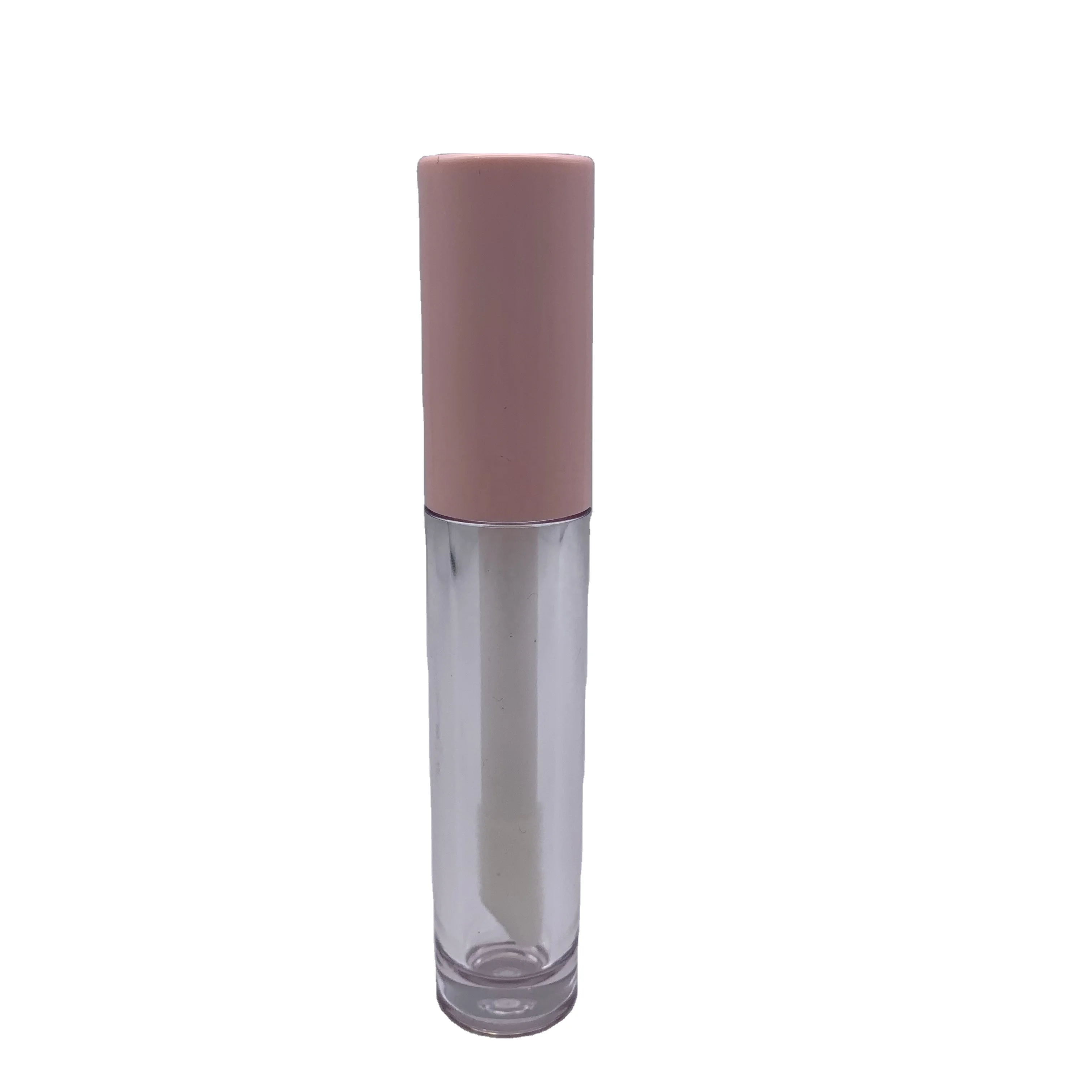 

5ml lip gloss container tube with big brush caps, Clear,white black and custom