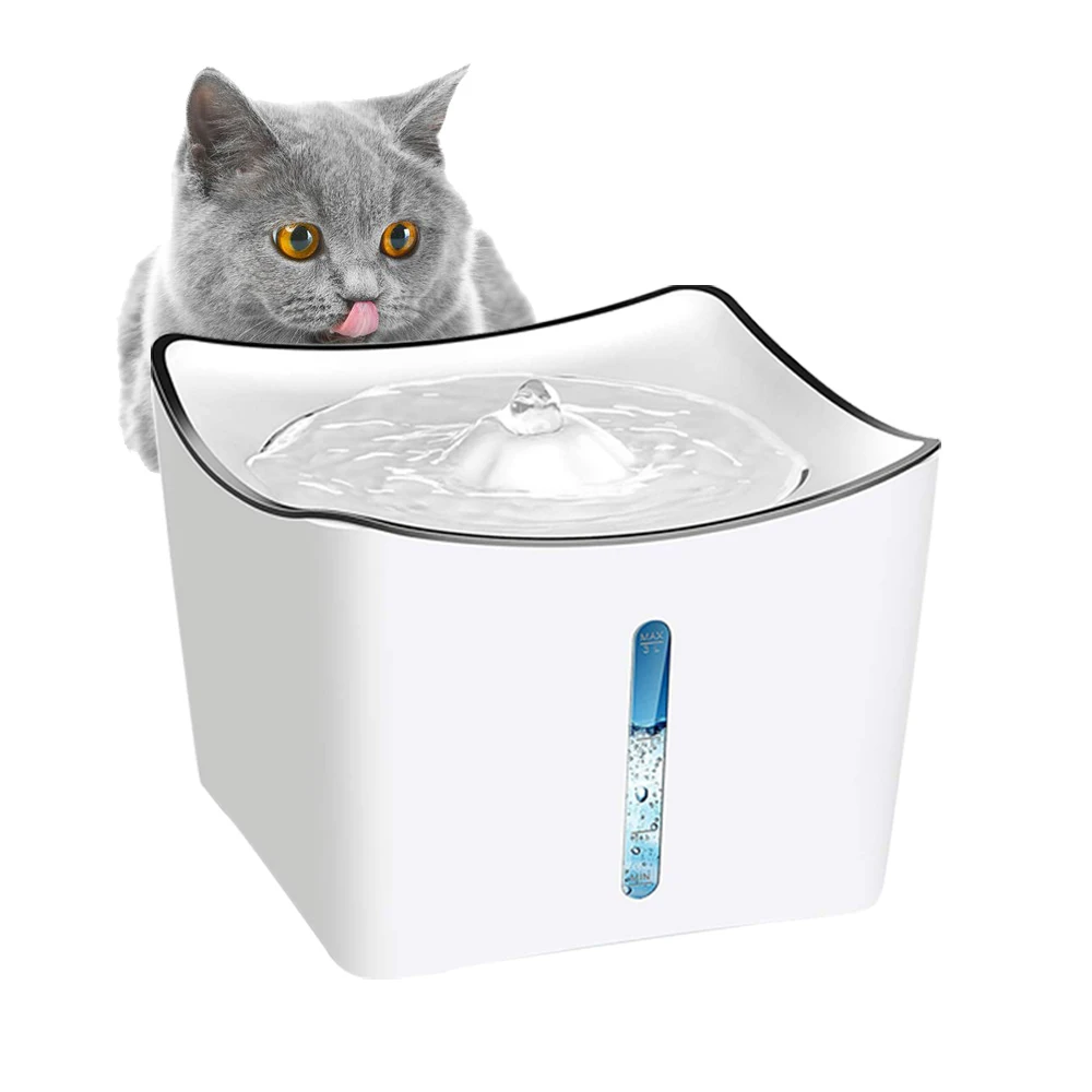 

ZMaker 3L Pet Water Fountain for Dogs LED Automatic Cat Dispenser USB Charging, White+transparent frame white+black frame black+transparent frame