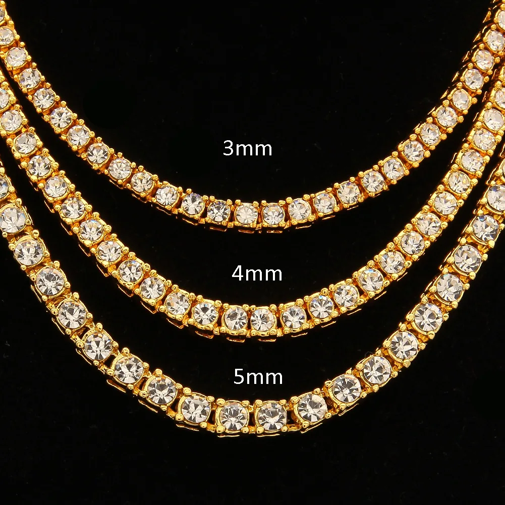 

rhinestone cubic men women link chain necklace simple design fashion party gift jewelry choker, Picture shows