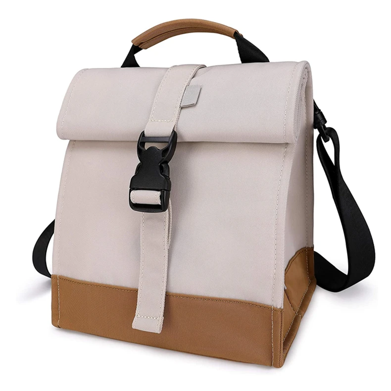 Portable Nylon Insulated Lunch Bag 20L Thermal Cooler for Women Kids Canvas for Work Picnic School Ice Pack Tote Food Lunch Box