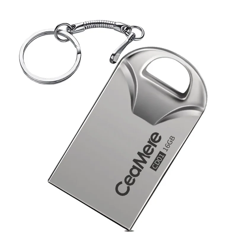 

Ceamere CD01 Crown USB 2.0 Flash Memoria Pen Drive 128GB 64GB 32GB 16GB 8GB 4GB 2GB Metal Pendrive Mini USB Flash Drive, Silver / gold