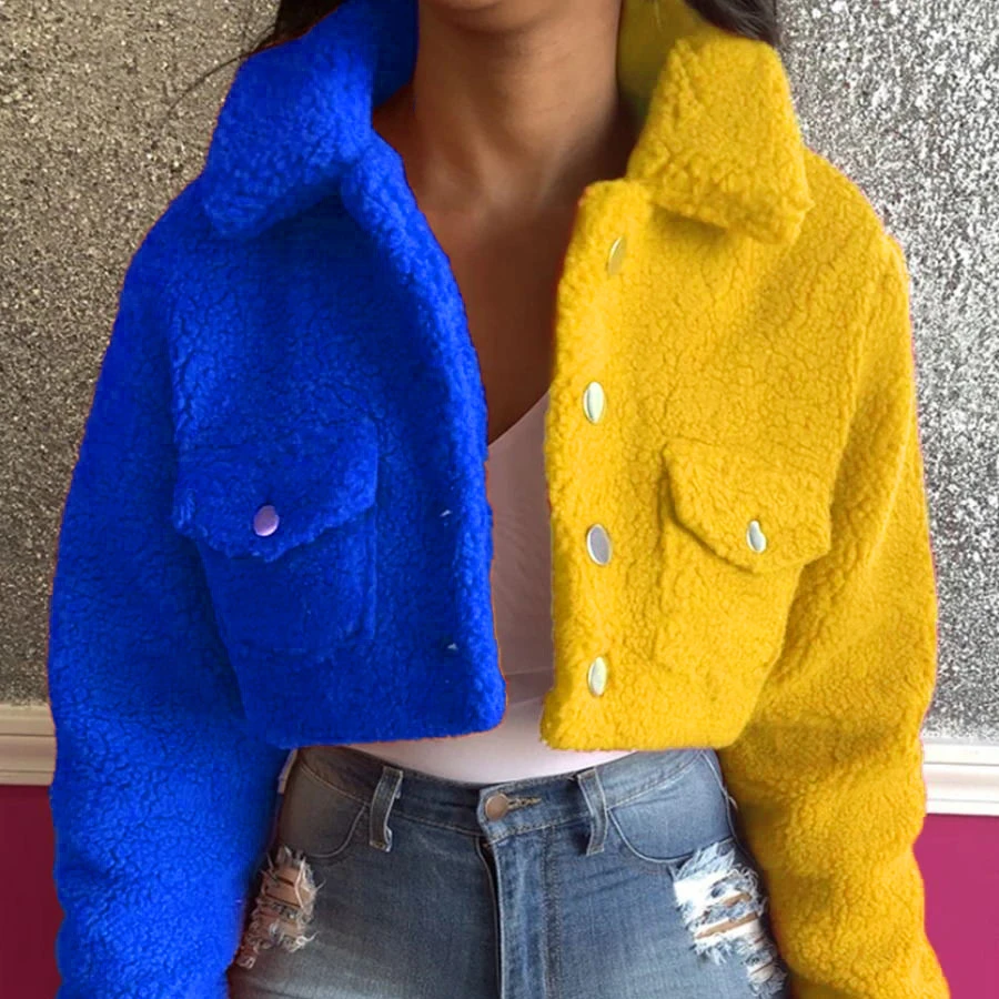 

Free Shippping puff jacket Ladies Winter Fur Coats Crop Jackets Wool Fall Warm Custom Wholesale Fashion Faux Fur Coats Jackets