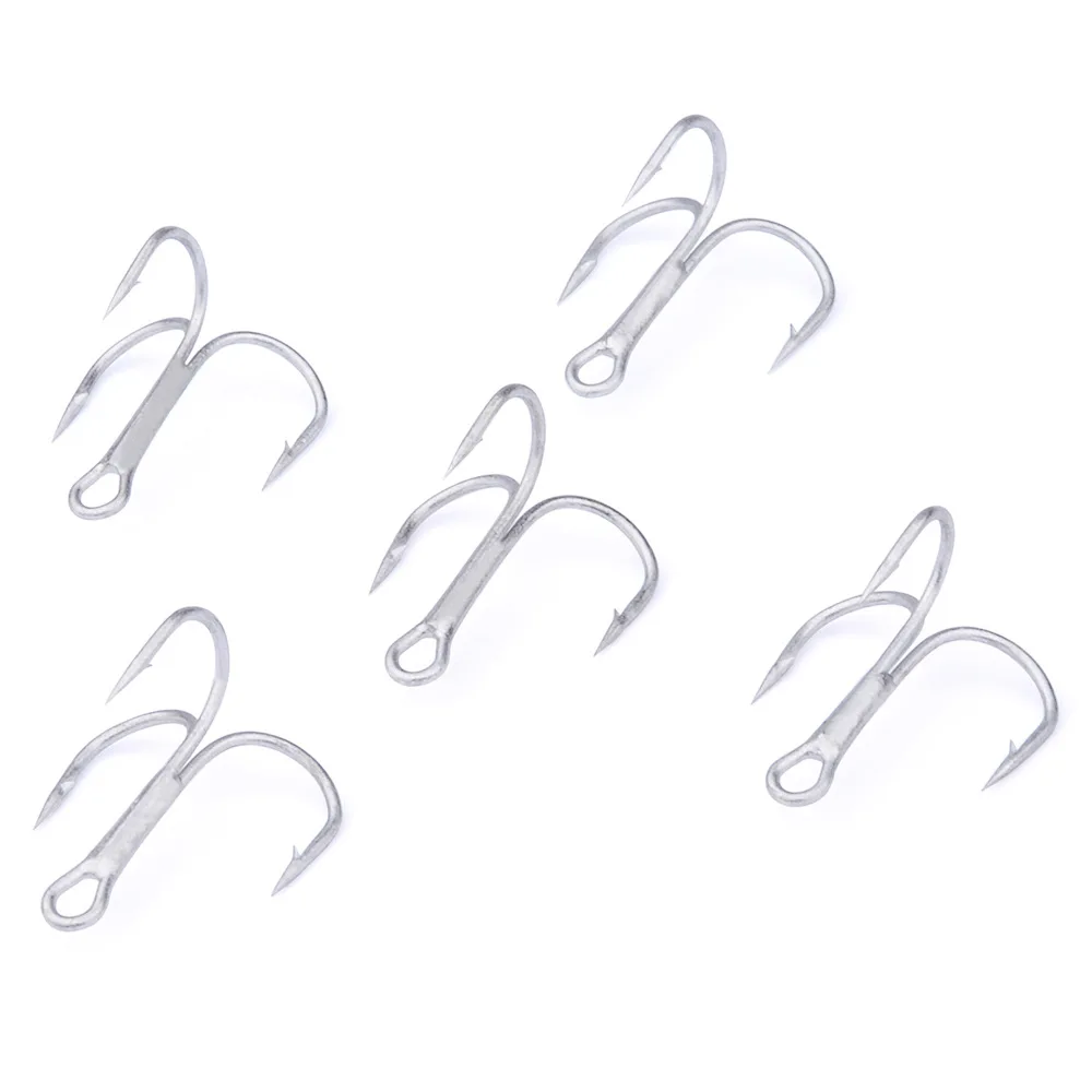 

100pcs/bag Three Anchor FishHooks Sea Fishing Hooks High Carbon Steel Treble Hooks