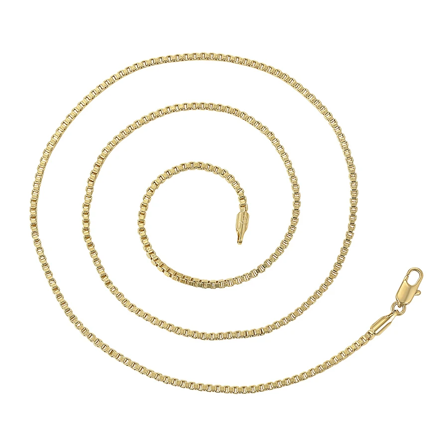 

46007 Xuping elegant jewelry 2019 latest design necklace, 14K gold color neutral chain necklace