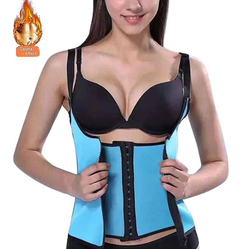 

Wholesale 2021 new Women Shaperwear Zipper type body abdomen palace sports corset Woman gathers a corset, Blue, purple, black, rose red