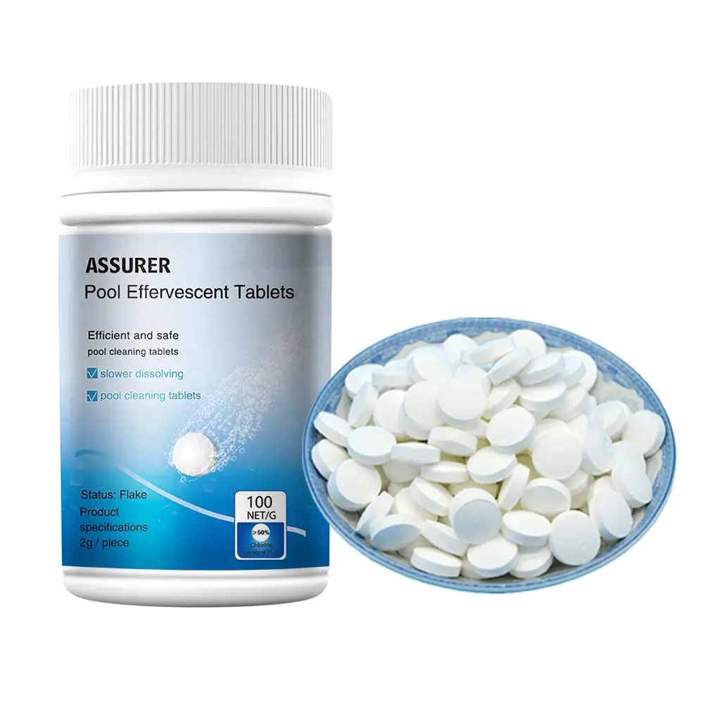 

Swimming pool effervescent tablets chlorine tablets for home swimming pools hot spring water cleaning tablets