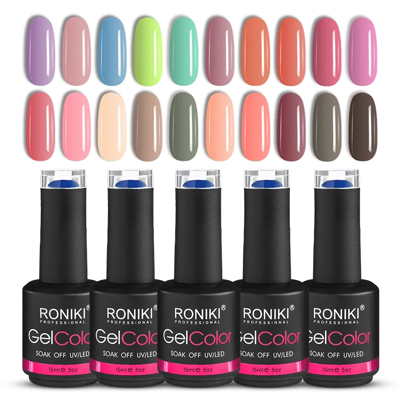 

RONIKI wholesale vegan nail polish oem color soak off uv gel custom private label gel polish, More than 3000 colors