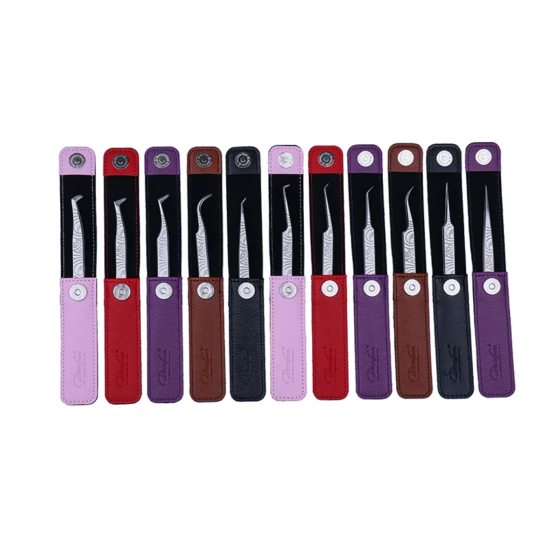 

Professional Eyelash Extension Tweezers with custom logos, Silver